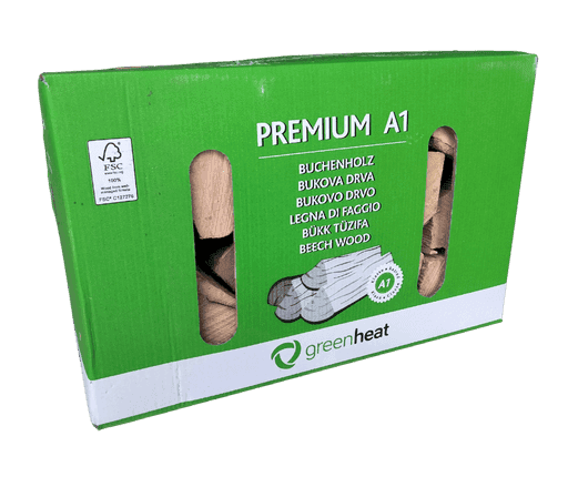 11kg Premium Kaminholz Buche 25cm im Karton - 792kg